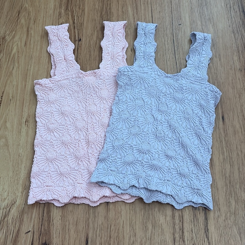 altar’d state blaire tank tops pink and purple size s/m set - Picture 2 of 3